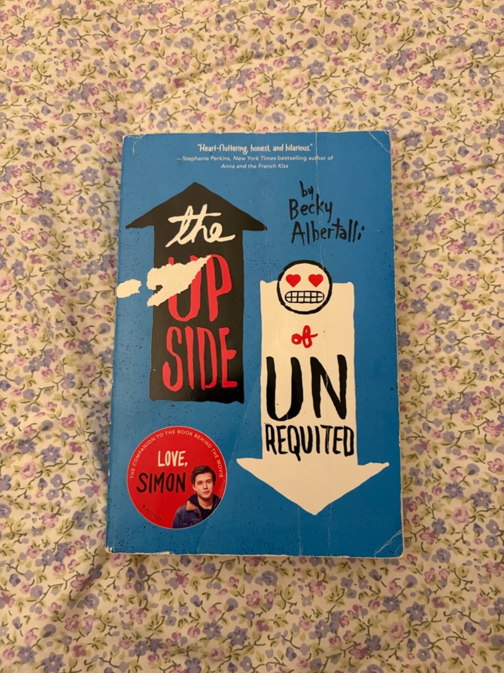 The Upside of Unrequited by Becky Albertalli - Blue Paperback book